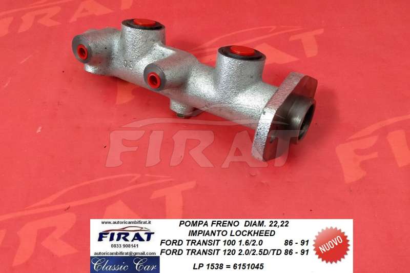 POMPA FRENO FORD TRANSIT 86 - 91 (1538)